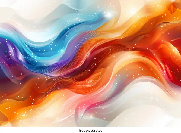 Flowing Lines of Vibrant Colors