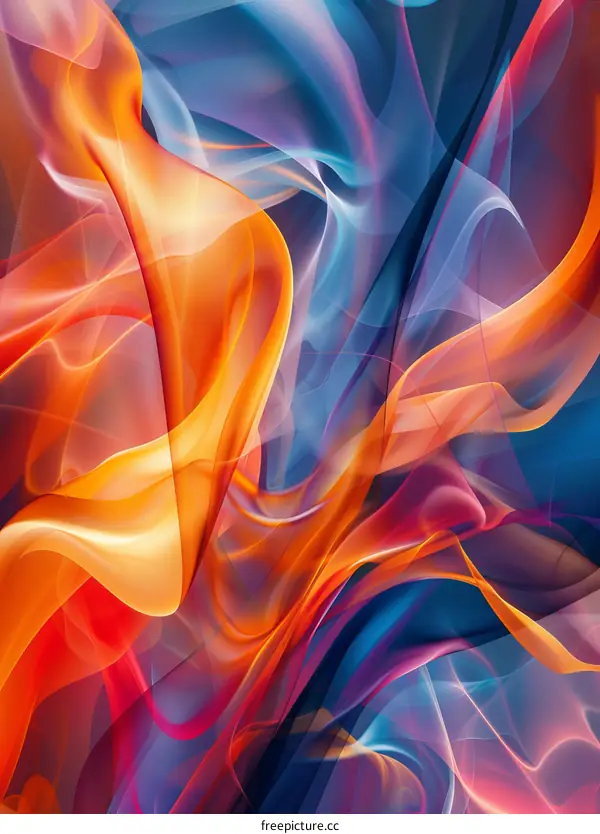 Abstract Colorful Flowing Design