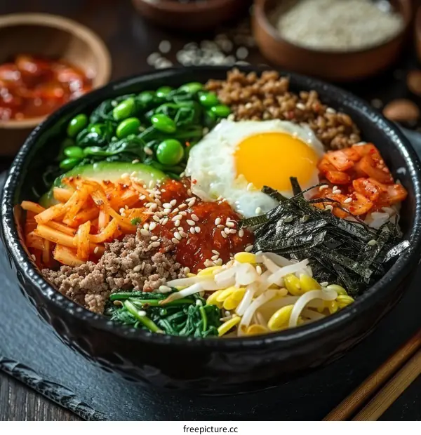 Korean Bibimbap: A Delicious and Colorful Dish