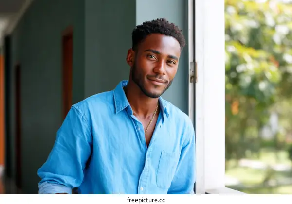 Portrait of a Stylish Black Man