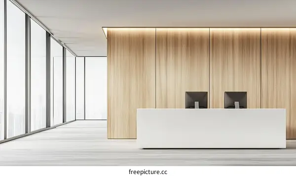 Modern Office Reception Area Interior Design