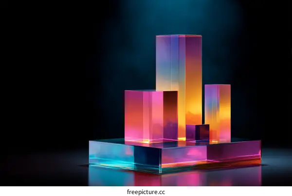 Abstract Geometric Shapes Display