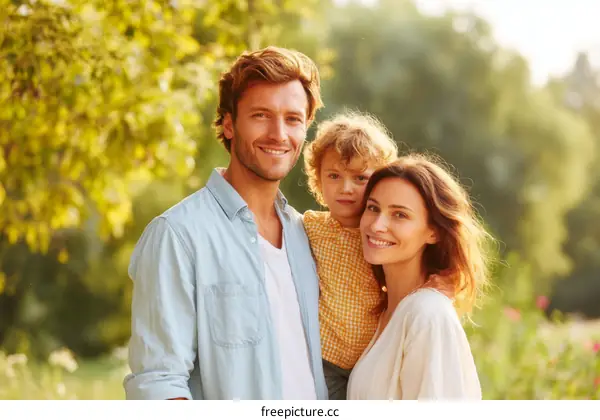 Happy Family Outdoor Portrait