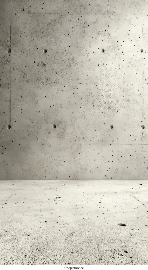 Empty Modern Concrete Interior Space