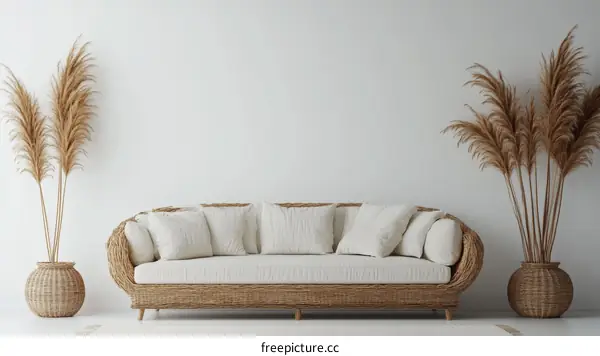 Modern Boho Living Room Scene