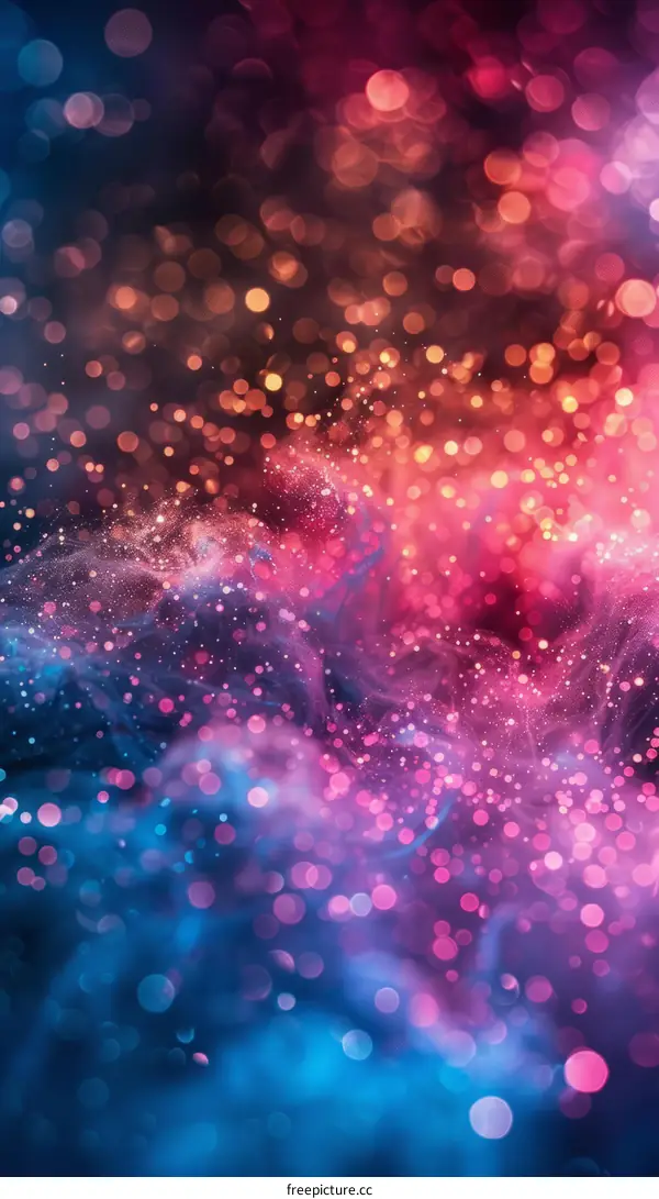 Colorful Smoke And Particles