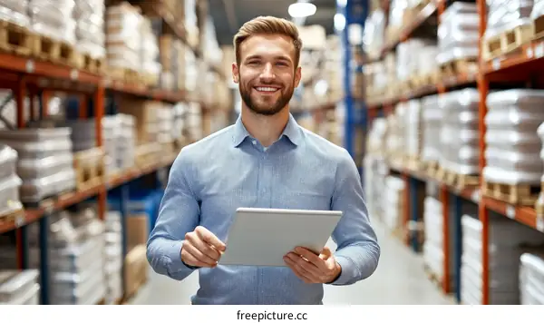 Warehouse Manager Using Tablet