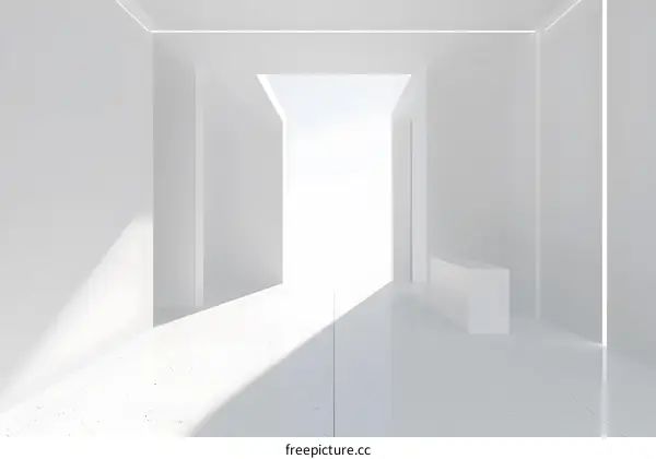 Minimalist White Room Interior Design