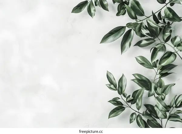 Green Leaf Background for Minimalist Design