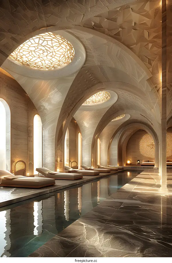 Luxury swimming pool in Dubai