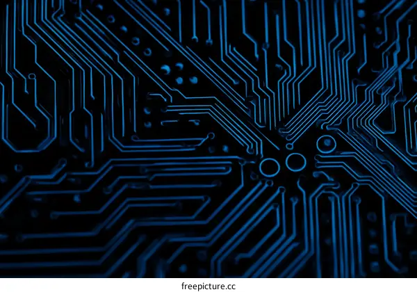 Close-up Electronic Circuit Board Technology