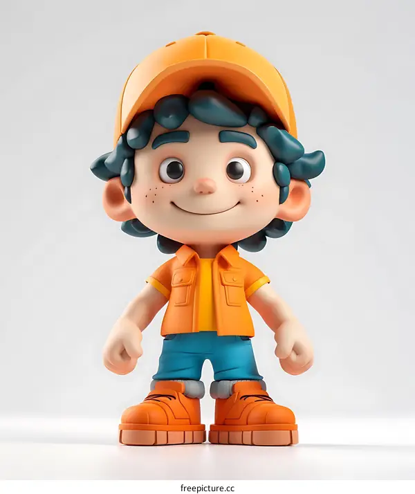 3D Cartoon Boy Character