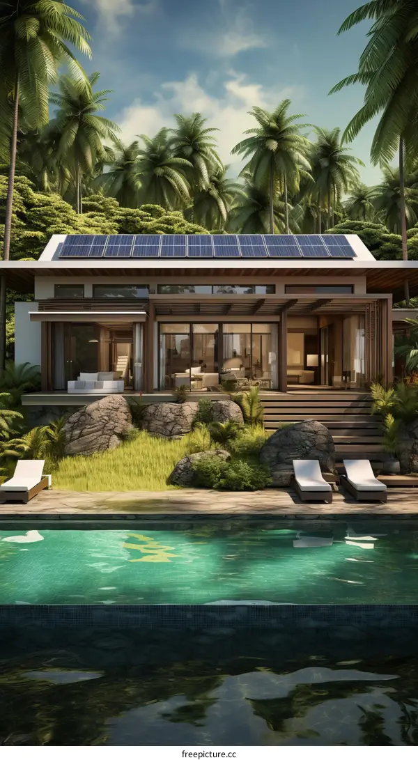 Modern Eco Friendly House With Pool