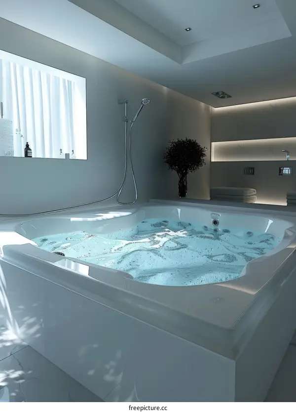 Modern Minimalist Spa Bath Interior Design
