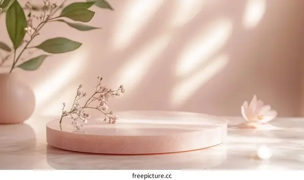 Pink Pastel Aesthetic Product Display