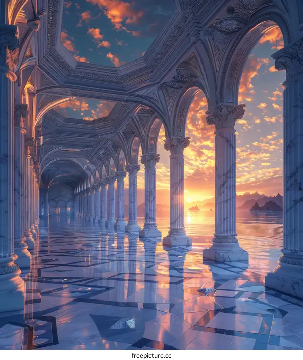 Marble Palace at Sunset