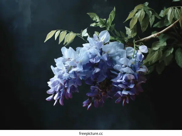 Wisteria Blossoms in Soft Light