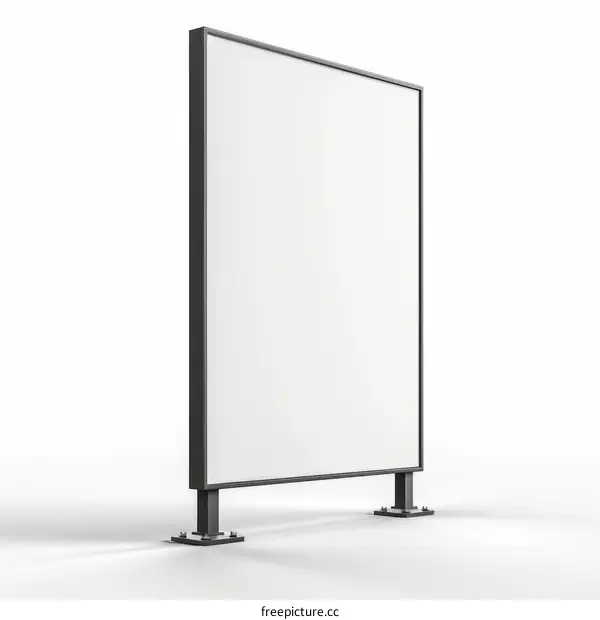 Isolated Blank Advertising Billboard Mockup
