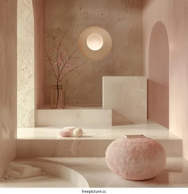 Refined Minimalist Interior Visualization