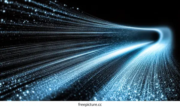 Abstract Digital Light Trails