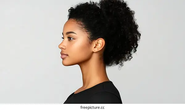 Profile of a Beautiful Black Woman