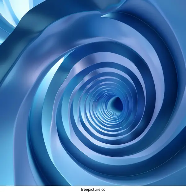 Blue Futuristic Tunnel