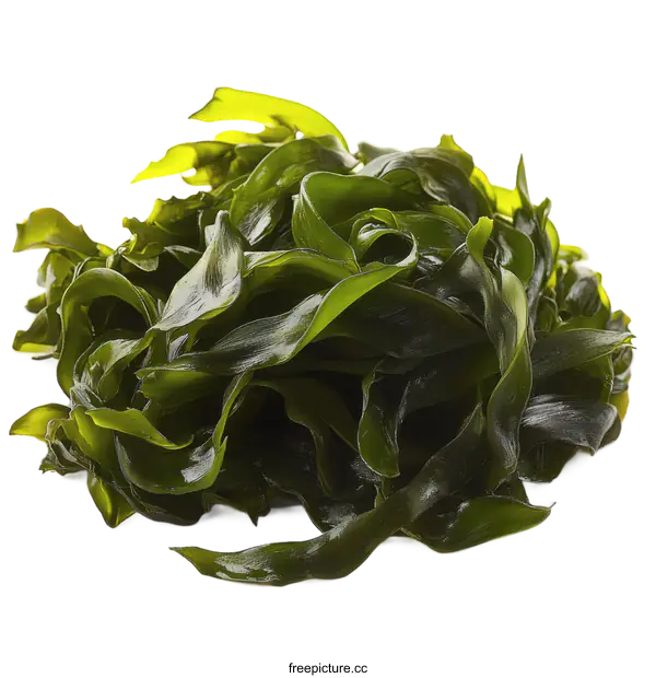 [Transparent Background PNG]Fresh Kelp Seaweed Food