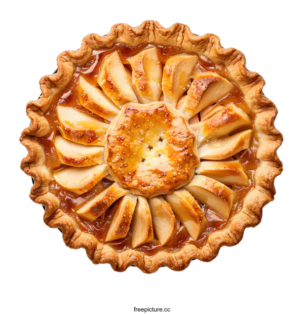 [Transparent Background PNG]Freshly Baked Apple Pie
