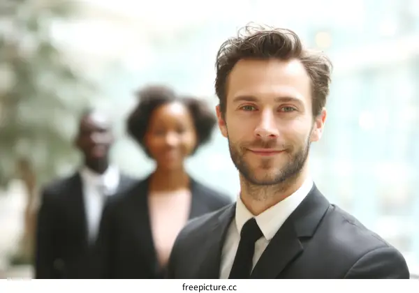 Business Team Portrait in Modern Office