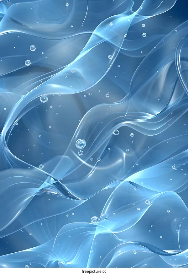 Blue Abstract 3D Illustration