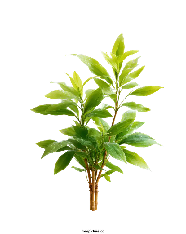[Transparent Background PNG]Fresh Green Plant on White Background
