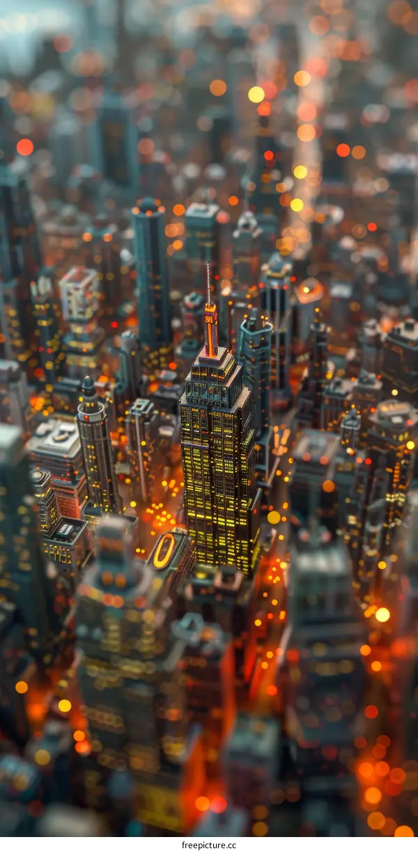 Night Cityscapes Digital Illustration