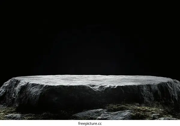 Grey Stone Platform Product Display