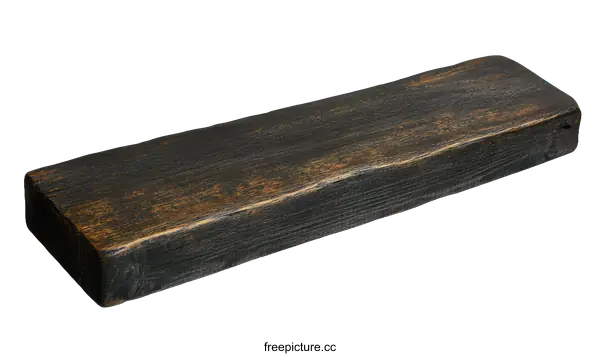 [Transparent Background PNG]Rustic Dark Wooden Shelf
