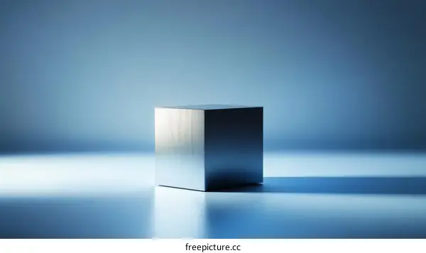 Modern Minimalist Metal Cube Display