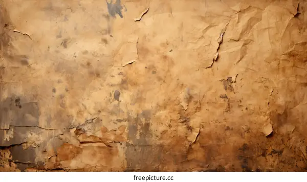 Vintage Paper Texture Background - Grunge, Aged and Distressed