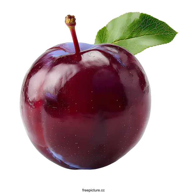 [Transparent Background PNG]single plum on white background
