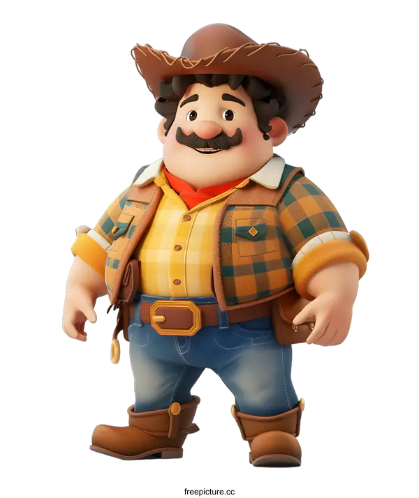 [Transparent Background PNG]Cowboy Character