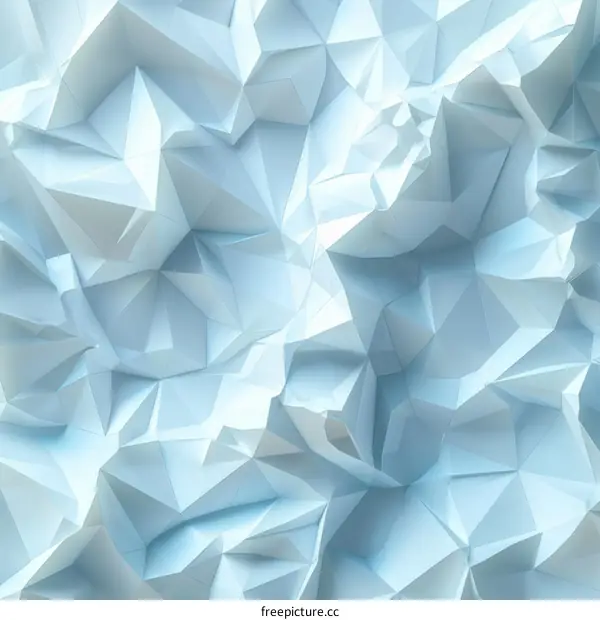 3D rendering of a white crumpled paper surface