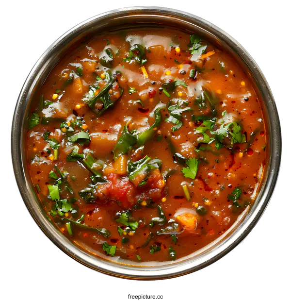 [Transparent Background PNG]Spicy Indian Curry Dish