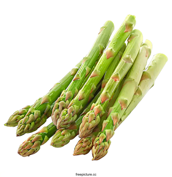 [Transparent Background PNG]Fresh Green Asparagus Spears