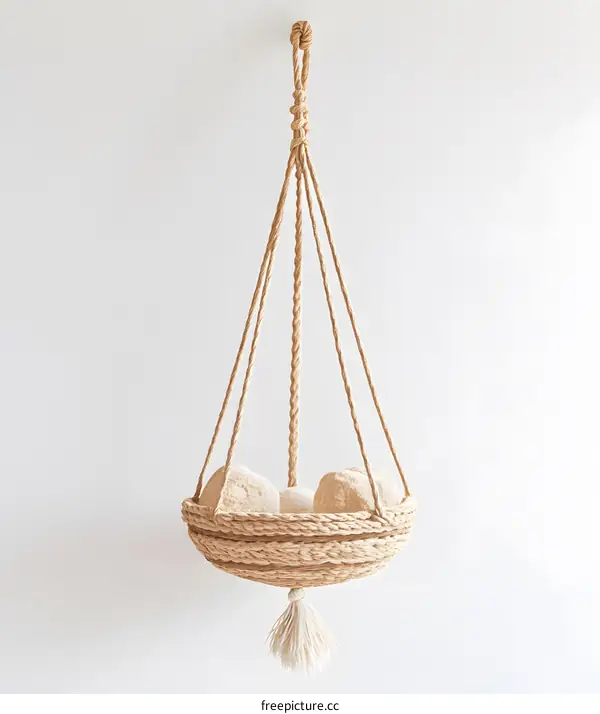 Macrame Hanging Planter with Tassel