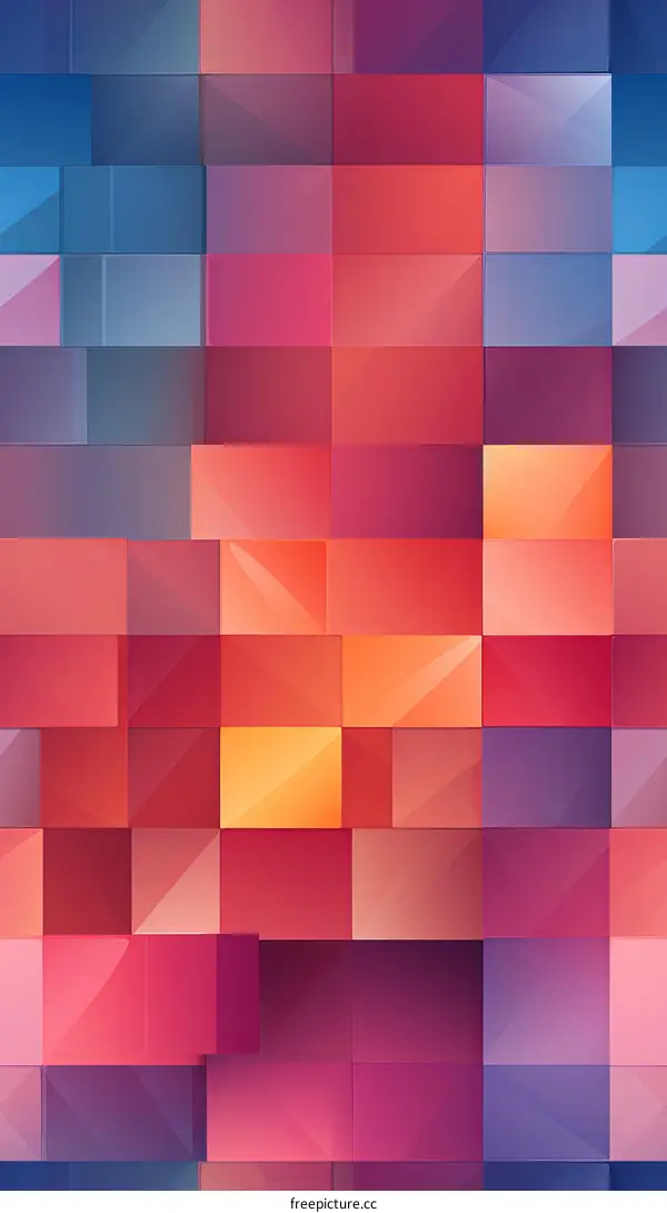 Colorful geometric background with squares