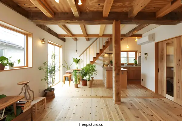 Modern Minimalist Wooden House Interior Design