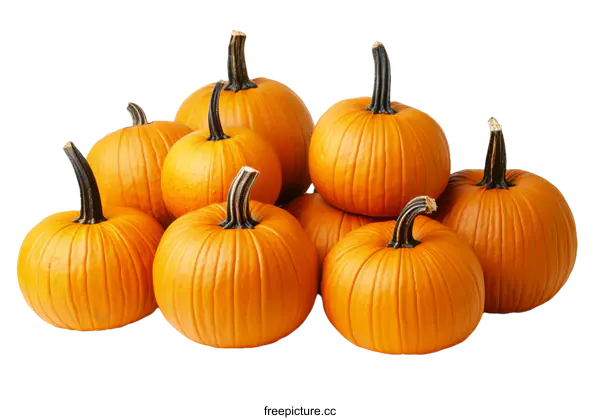 [Transparent Background PNG]Autumn Pumpkins Pile of Pumpkins