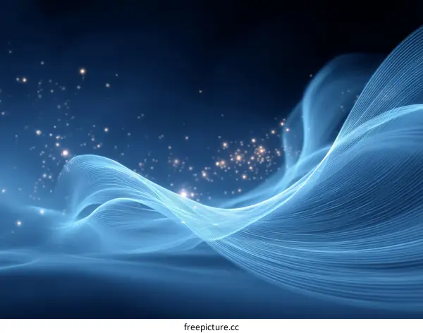 Abstract Light Blue Wave Background Design