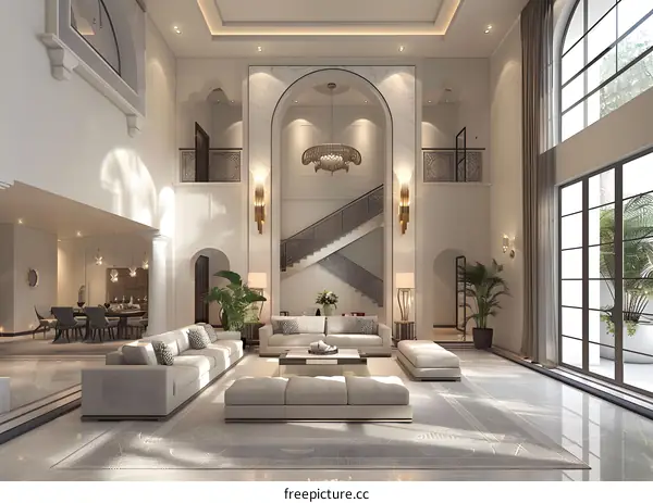 Living room of a luxury villa