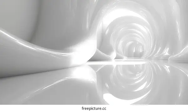 Abstract White Architecture Interior Design
