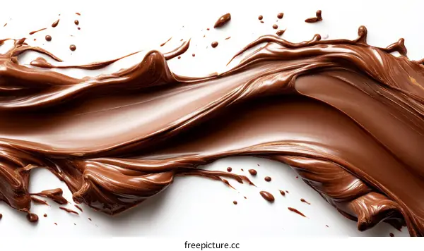 Abstract Chocolate Melted Texture Art Design