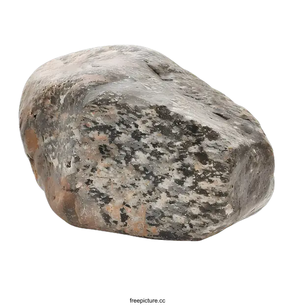[Transparent Background PNG]Large Gray Rock Isolated on White Background